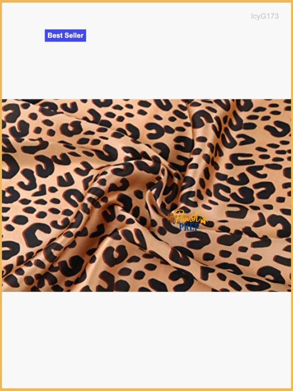 Silk Hair Scarf Leopard Print Square Bandana Versatile Accessory